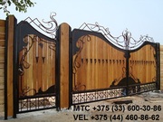 Кованые ворота,  лестница,  козырек,  решетка,  перила,  навес,  забор,  манг